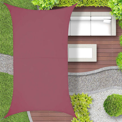Pânză de soare dreptunghiulară visiniu
