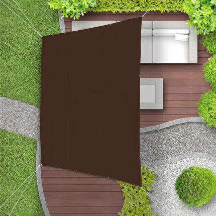 Vela de soare maro trapezoidal