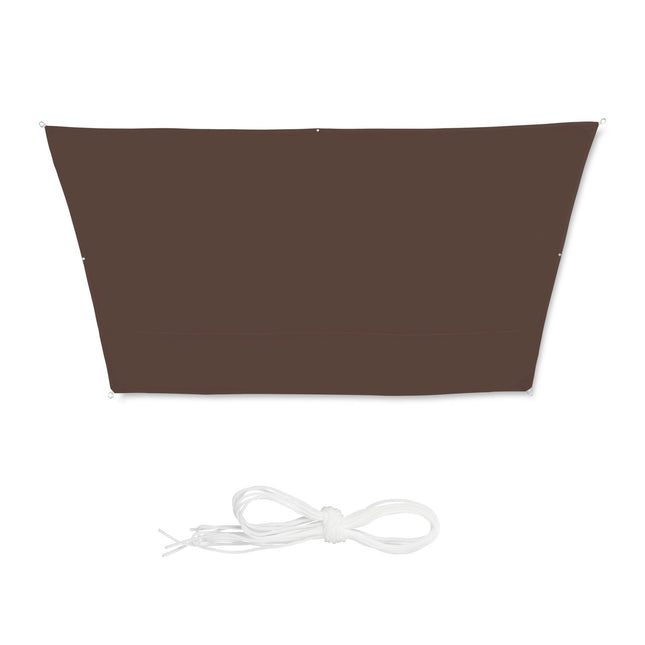 Vela de soare maro trapezoidal