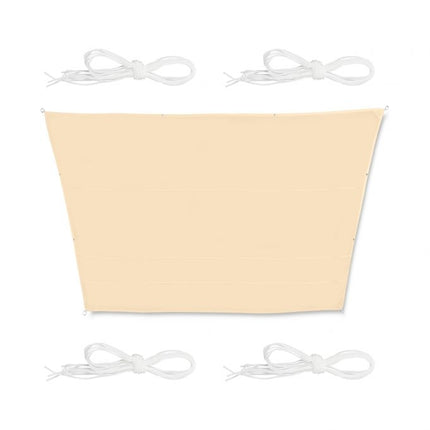 Vela de soare maro trapezoidal