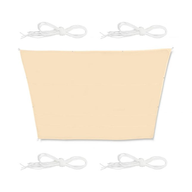 Vela de soare maro trapezoidal
