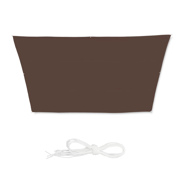 Vela de soare maro trapezoidal