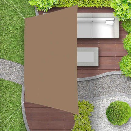 Sun sail trapezoidal cafea maro