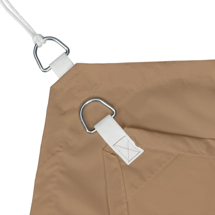 Sun sail trapezoidal cafea maro