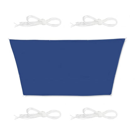 Vela de soare trapezoidală albastru închis