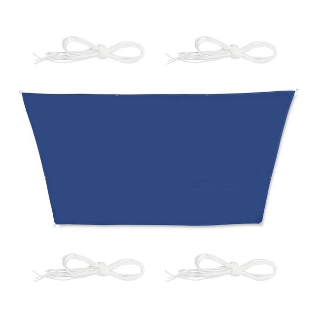 Vela de soare trapezoidală albastru închis