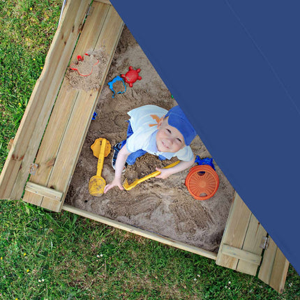 Vela de soare trapezoidală albastru închis