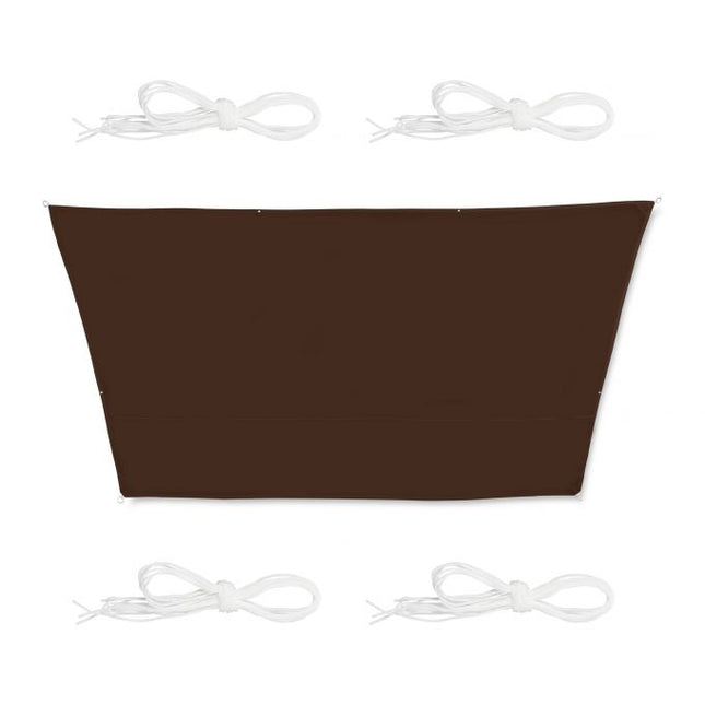 Pânză de soare trapezoidală gri