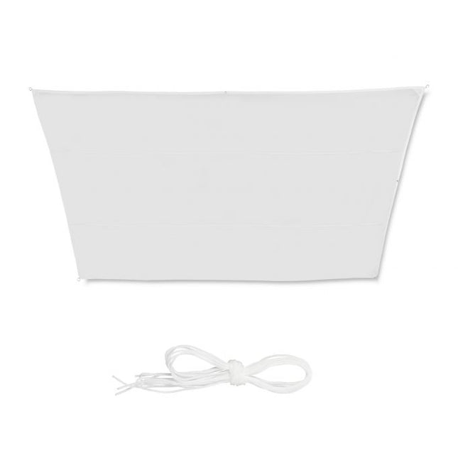 Vela de soare alb trapezoidal