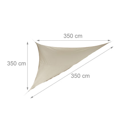Sun Sail triunghiular bej