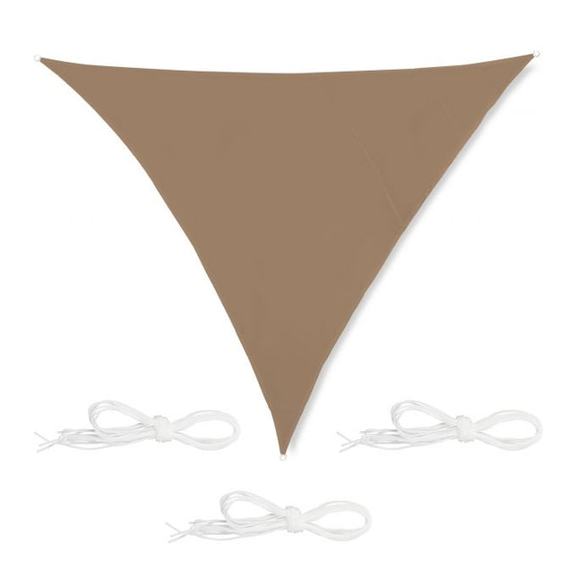 Sun sail triunghiular cafea maro