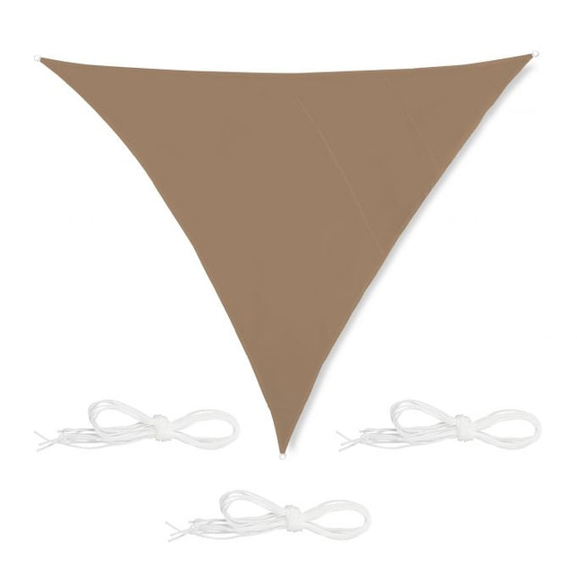 Sun sail triunghiular cafea maro