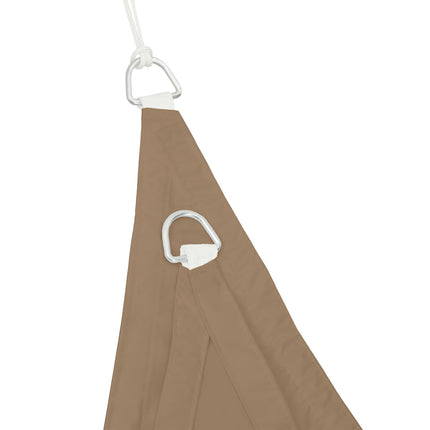 Sun sail triunghiular cafea maro