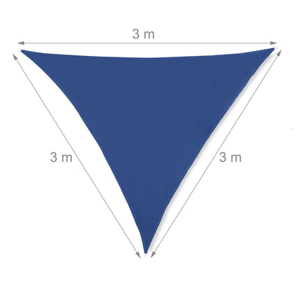 Sun Sail triunghiular albastru închis