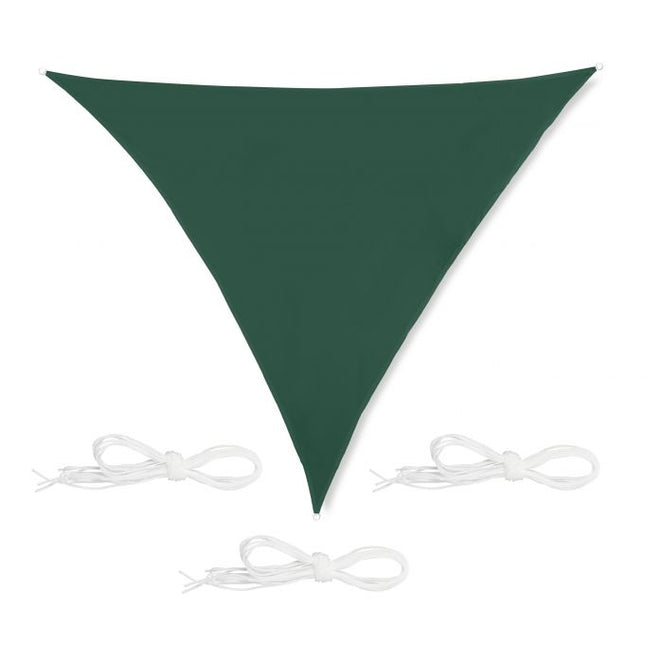 Pânză de soare triunghiulară verde