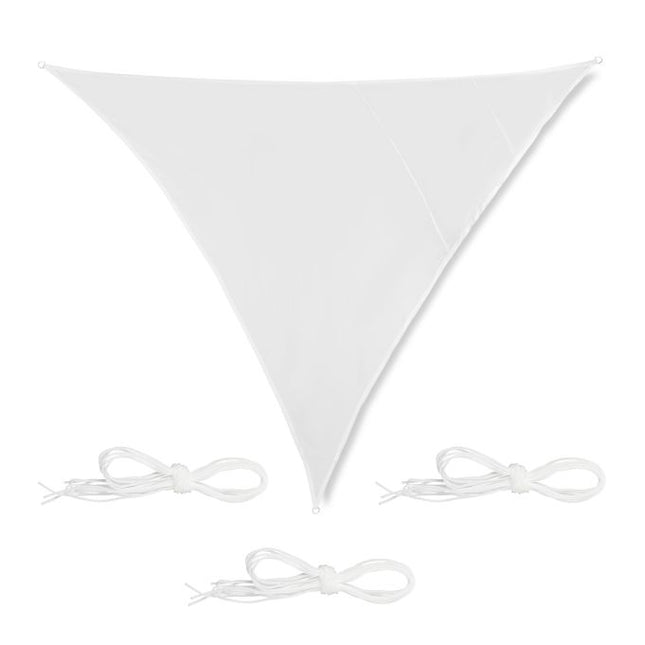 Vela de soare alb triunghiular