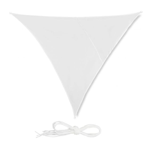 Vela de soare alb triunghiular