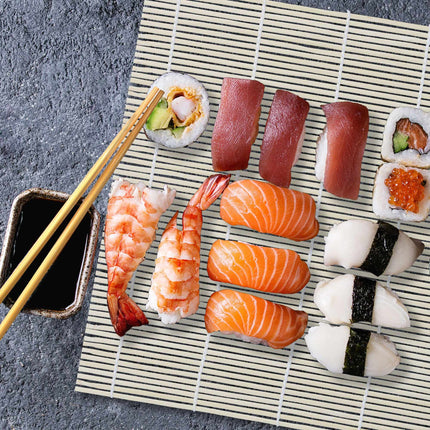 Set sushi din bambus
