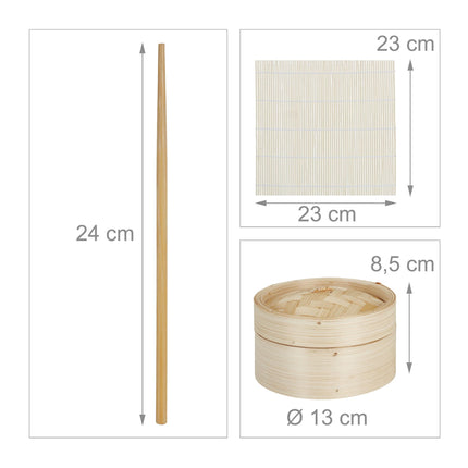 Set sushi din bambus