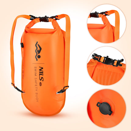Geamandură de siguranță pentru înot cu sac impermeabil de 28L, rucsac