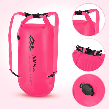 Geamandură de siguranță pentru înot cu sac impermeabil de 28L, rucsac