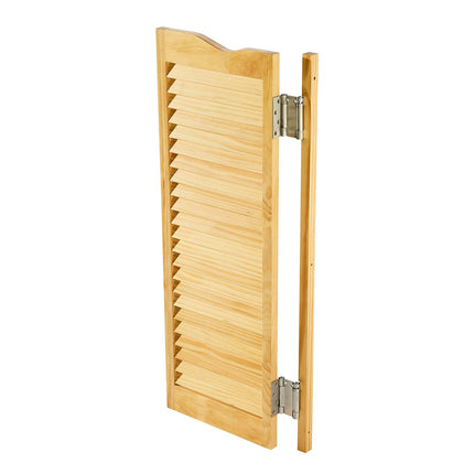 Swinging Cafe Saloon Doors, Double-Action Pine, 32 x 42 In