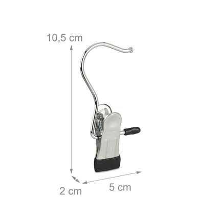 Swivel Boot Hangers Set of 20 Single Metal Clip Coat Hangers