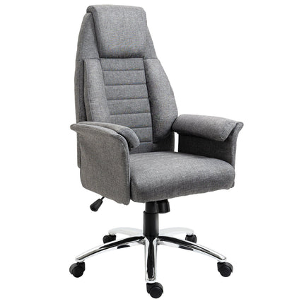 Scaun pivotant Scaun director Scaun de birou Scaun de birou Tesatura reglabila in inaltime + Metal 68 X 69 X 116-126 Cm (Gri)