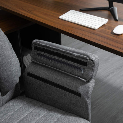 Scaun pivotant Scaun director Scaun de birou Scaun de birou Tesatura reglabila in inaltime + Metal 68 X 69 X 116-126 Cm (Gri)