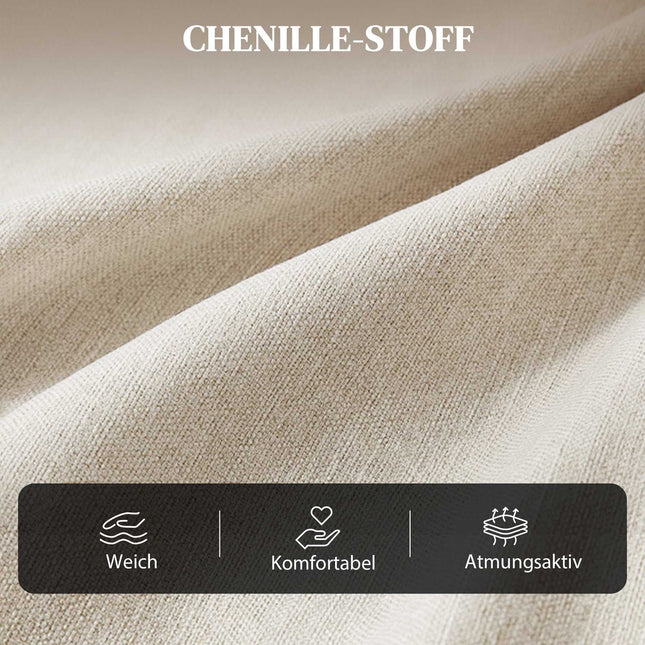 Fotoliu reclinabil rotativ cu șezut adânc și material textil Chenille