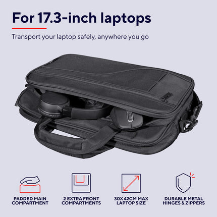 Sydney Laptop bag 17.3" Eco-friendly Black