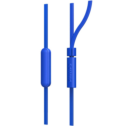 TAE1105BL Wired in-ear headphones with built-in remote control. Blue.