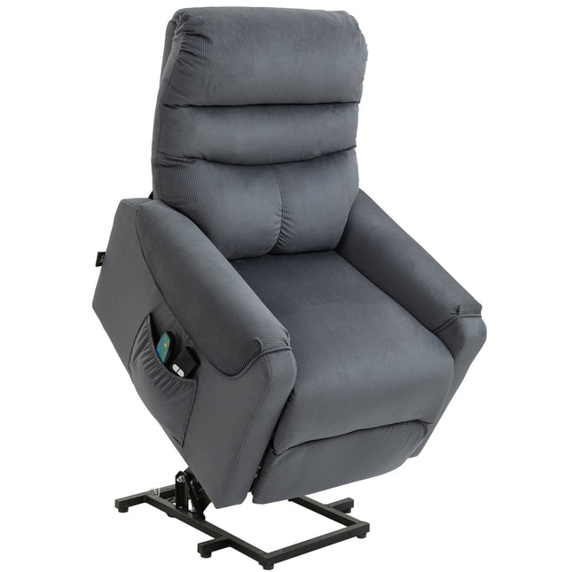 Electric recliner with massage, heating and standing assistance