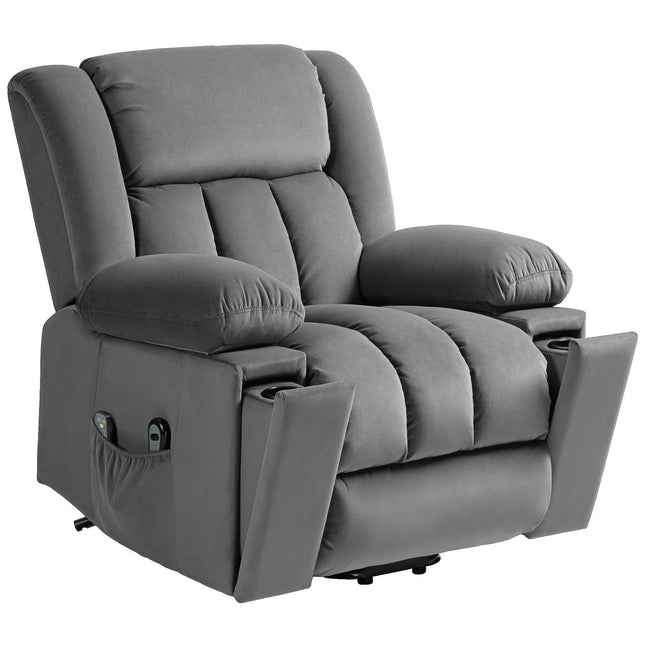 Electric recliner with massage, heating and USB ports