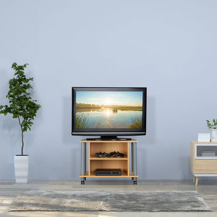 Masa TV cu roti si 2 compartimente