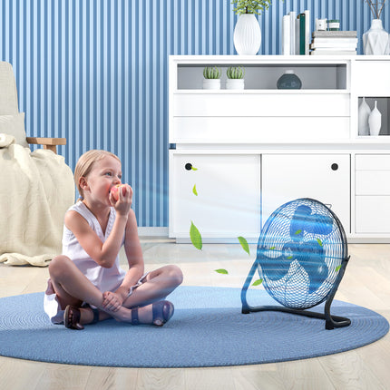 Ventilator de masă Ventilator electric cu 4 trepte de viteză, unghi reglabil la 120° pentru casă, birou, dormitor, negru