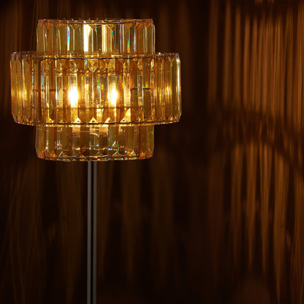 Lampa de masa cristal auriu
