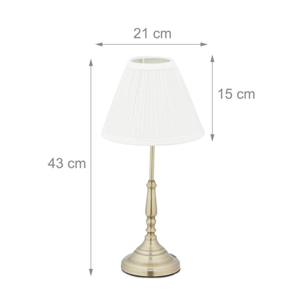 Lampa de masa aur alb