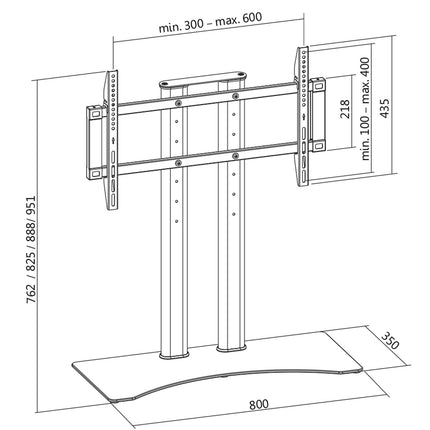 Table stand for TV 37-65" VESA