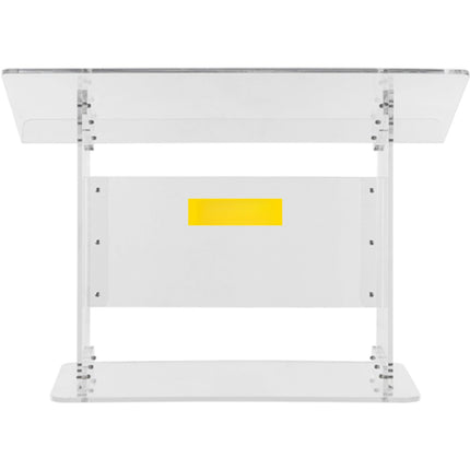 Tabletop Clear Acrylic Lectern, 19.5-Inch, Slanted Top