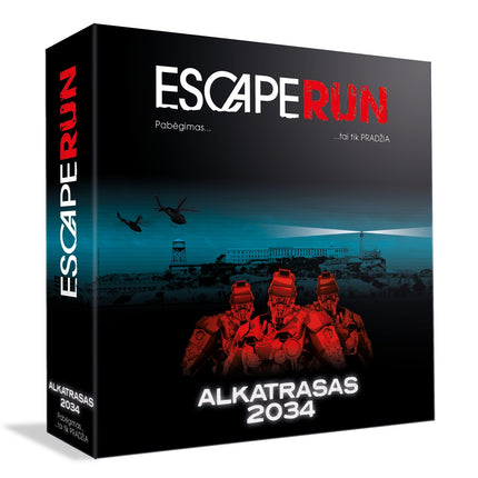 Joc tactic Escaperun Alcatraz 2034 (în limba lituaniană)