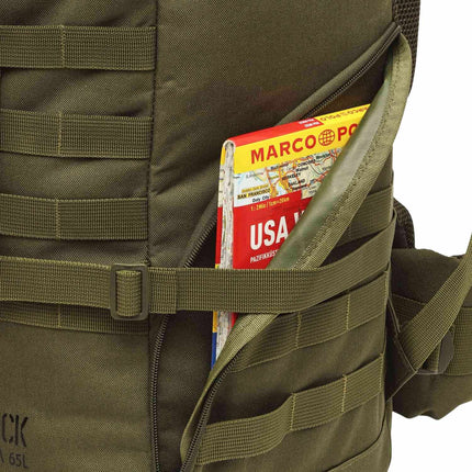 Rucsac Tactic, 65L, Verde, Camping în aer liber