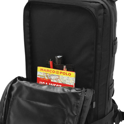 Rucsac tactic, negru, capacitate 45 l