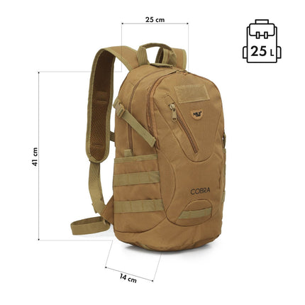 Rucsac tactic, nisip, capacitate 25 l
