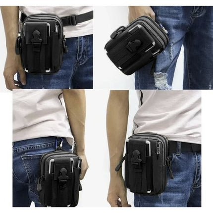 Tactical waist bag + belt black Trizand 24321