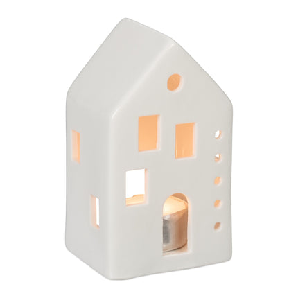 Tea house in white ceramic