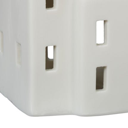 Ceainărie din ceramică albă