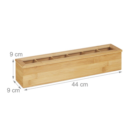 Teask din bambus 6 compartimente