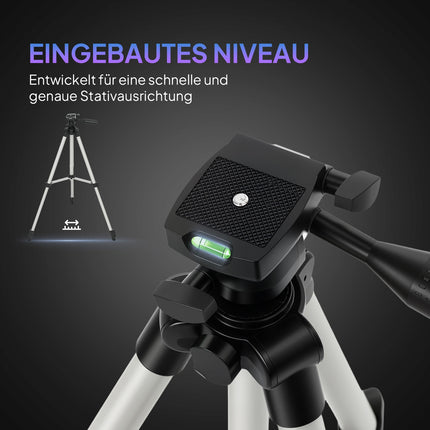 Telescop cu obiectiv de 70 mm, trepied reglabil, argintiu