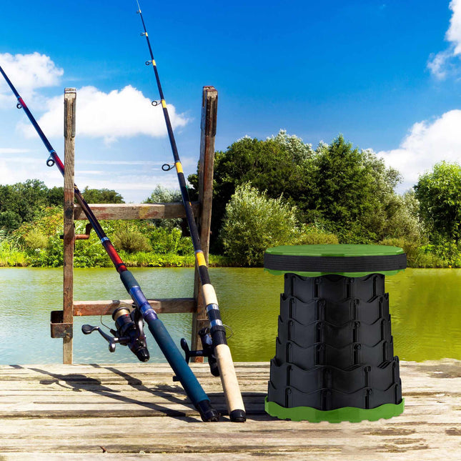 Scaun telescopic de camping – Înălțime reglabilă, pliere compactă